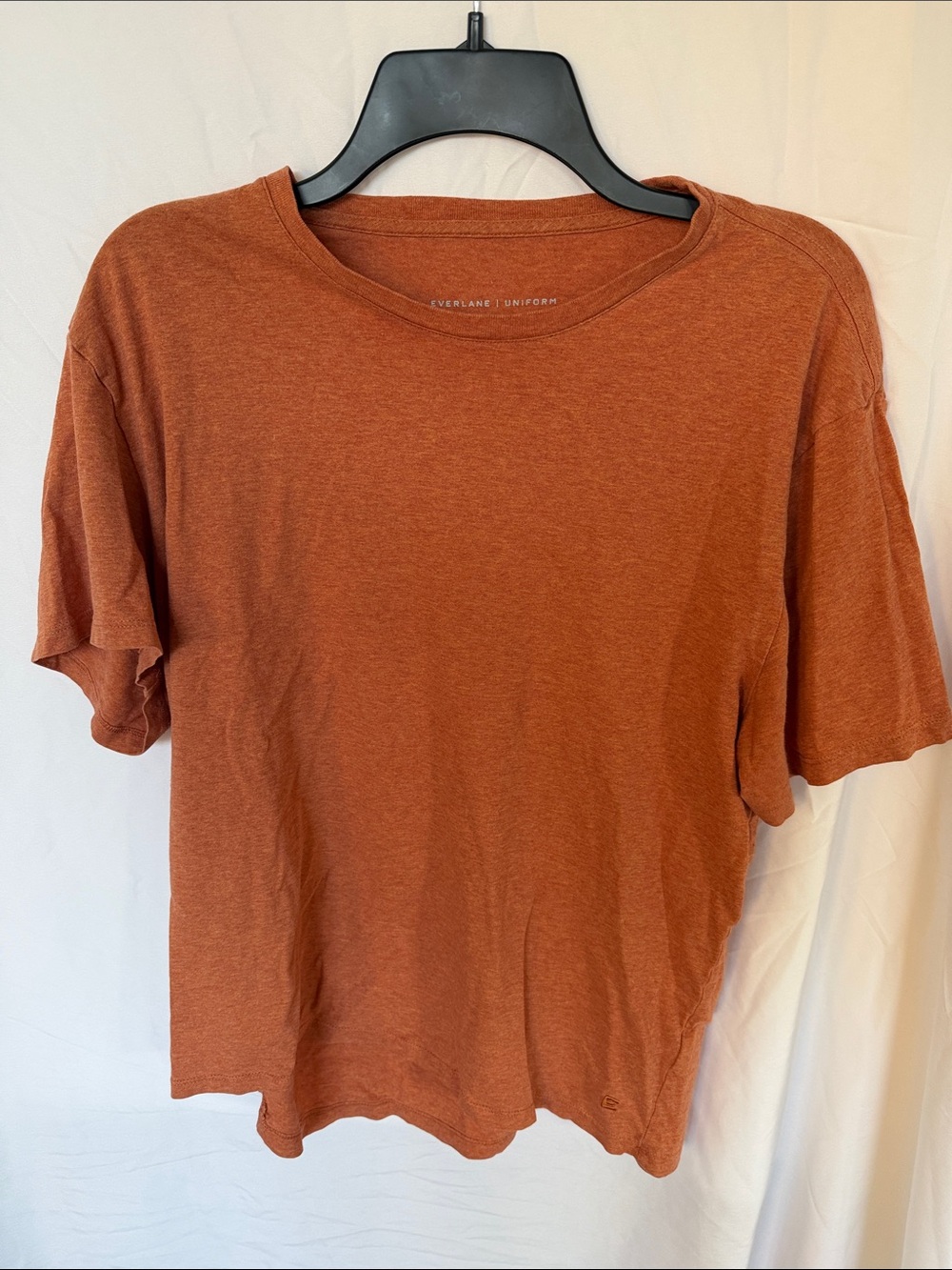Everlane Short Sleeve Crewneck Tee in Rust